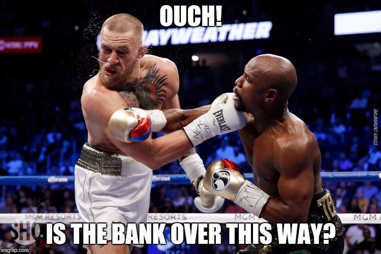 McGregor consolation | image tagged in conor mcgregor,boxing,loser | made w/ Imgflip meme maker