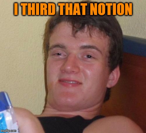 10 Guy Meme | I THIRD THAT NOTION | image tagged in memes,10 guy | made w/ Imgflip meme maker
