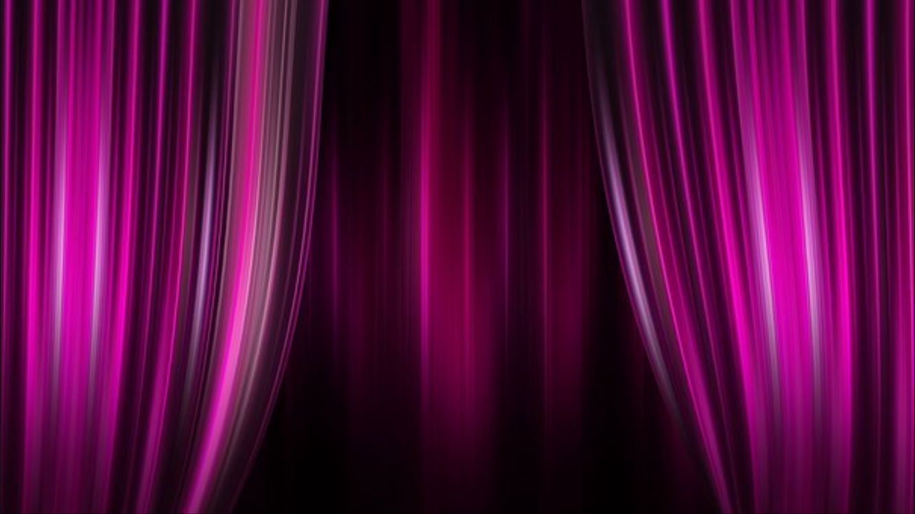 Pink curtain background Blank Meme Template