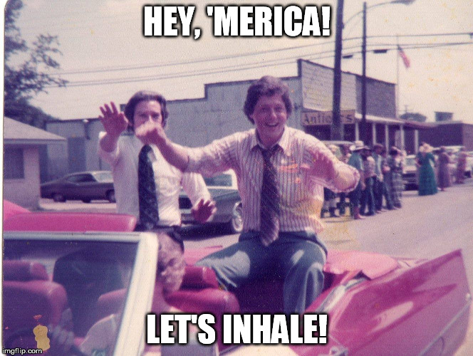 Or Maybe He's Just Tired | HEY, 'MERICA! LET'S INHALE! | image tagged in inhale,bill clinton | made w/ Imgflip meme maker