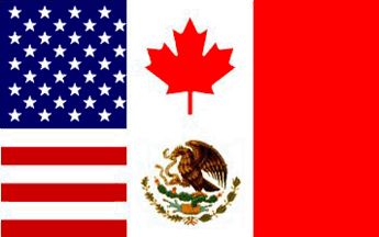 High Quality USA/Canada Friendship Flag Blank Meme Template