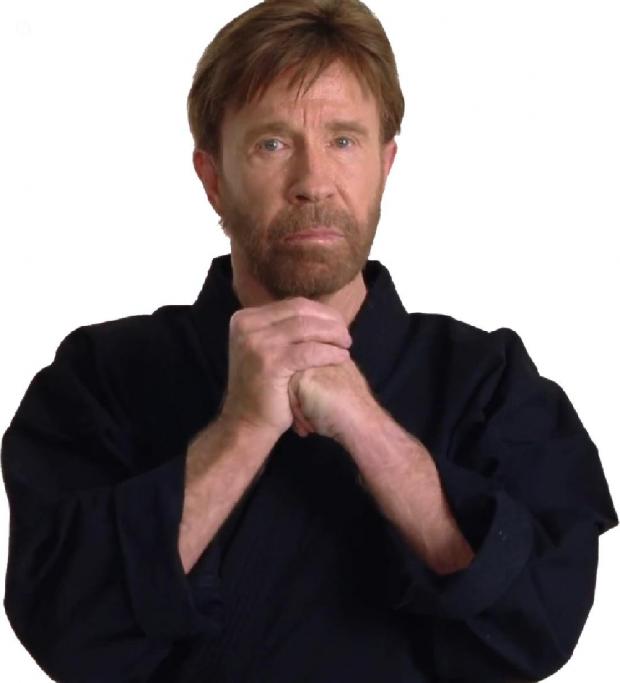 High Quality chuck norris Blank Meme Template