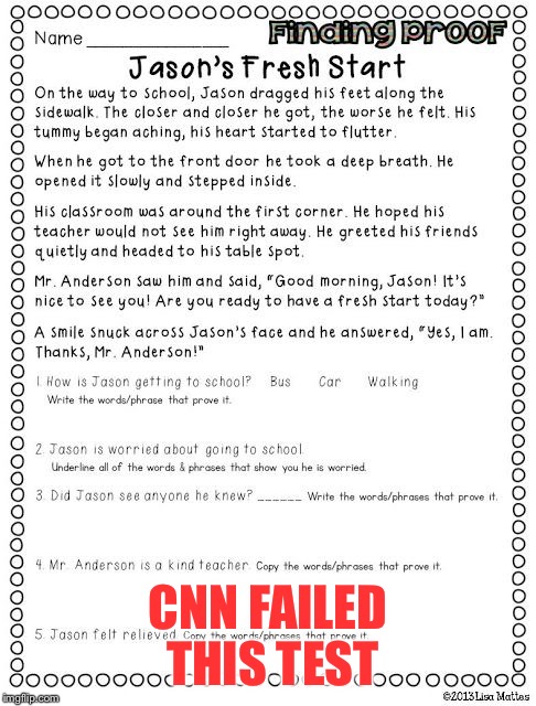 CNN FAILED THIS TEST | made w/ Imgflip meme maker