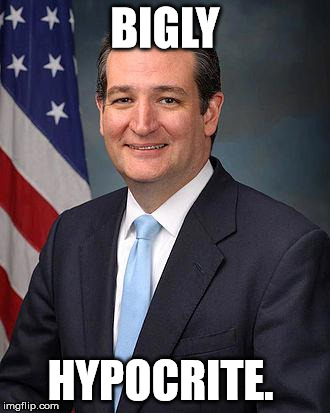 Ted Cruz | BIGLY; HYPOCRITE. | image tagged in ted cruz | made w/ Imgflip meme maker