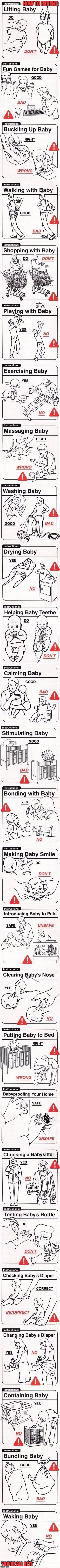 Guide to Parenting | HOW TO PARENT:; YOU'RE ALL SET! | image tagged in memes,parenting,baby,instructions | made w/ Imgflip meme maker
