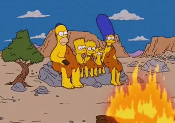 Prehistoric Simpsons Blank Meme Template