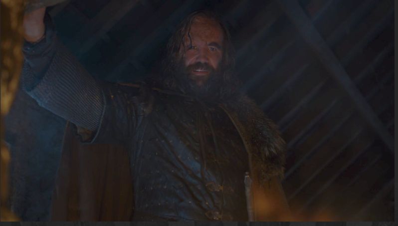 Look into the flames Clegane Blank Meme Template