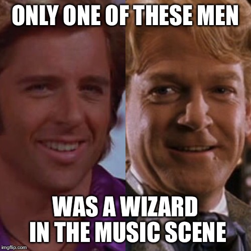 Rex Manning vs Gilderoy Lockhart | ONLY ONE OF THESE MEN; WAS A WIZARD IN THE MUSIC SCENE | image tagged in rex manning,gilderoy lockhart,empire records,harry potter | made w/ Imgflip meme maker