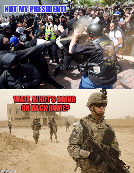 Perhaps We Should Be Dealing With the Enemies Within Our Borders First. | NOT MY PRESIDENT! WAIT, WHAT'S GOING ON BACK HOME? | image tagged in antifa,terrorism,liberals | made w/ Imgflip meme maker