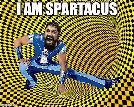 I made another Sparta meme but this time...it's different | I AM SPARTACUS | image tagged in lazytown,this is sparta,photoshop,lol,wtf | made w/ Imgflip meme maker