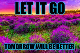 LET IT GO; TOMORROW WILL BE BETTER | image tagged in let it go | made w/ Imgflip meme maker