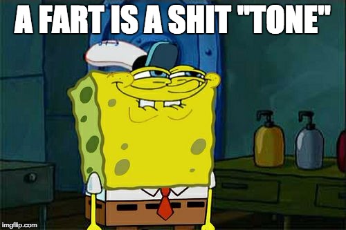 Don't You Squidward Meme | A FART IS A SHIT "TONE" | image tagged in memes,dont you squidward | made w/ Imgflip meme maker