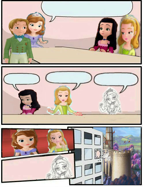 Sofia The First : Boardroom Meeting Suggestion Part 2 Blank Meme Template