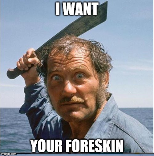 I WANT; YOUR FORESKIN | image tagged in funny | made w/ Imgflip meme maker