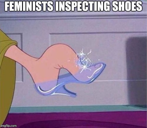 FEMINISTS INSPECTING SHOES | made w/ Imgflip meme maker