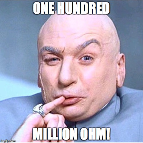 ONE MILLION DOLLARS | ONE HUNDRED; MILLION OHM! | image tagged in one million dollars | made w/ Imgflip meme maker