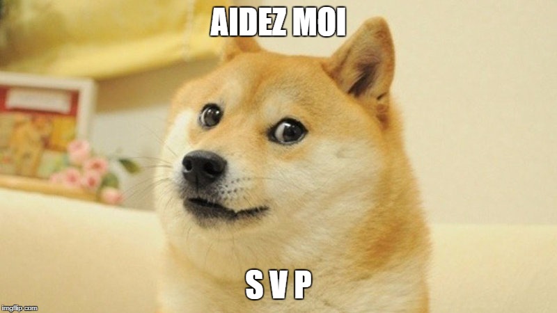 AIDEZ MOI; S V P | image tagged in doge,memes | made w/ Imgflip meme maker