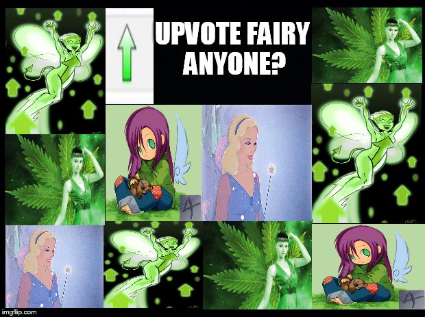 Inspired by Smerkin (Upvote Fairies Everywhere) | UPVOTE FAIRY ANYONE? | image tagged in memes,upvote fairy,everywhere,upvotes,smerkin | made w/ Imgflip meme maker