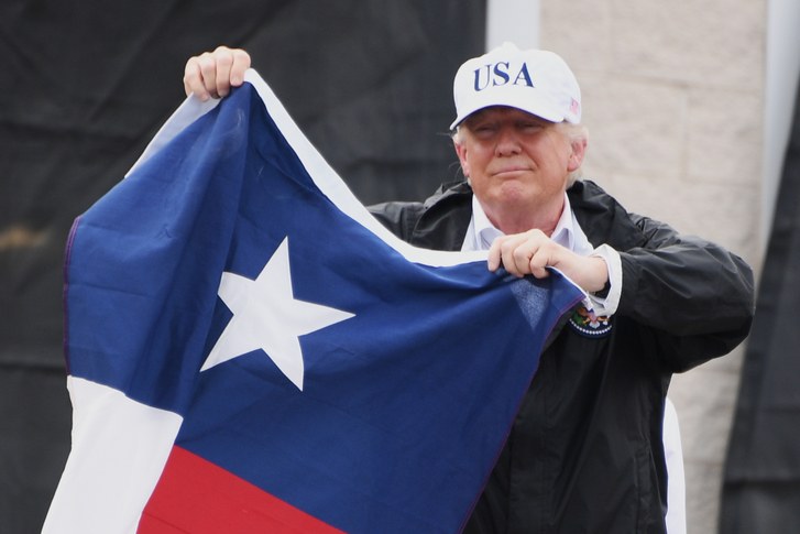 High Quality Trump Texas Flag Blank Meme Template