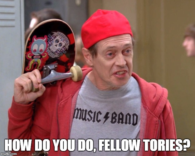 Steve Buscemi Fellow Kids | HOW DO YOU DO, FELLOW TORIES? | image tagged in steve buscemi fellow kids | made w/ Imgflip meme maker