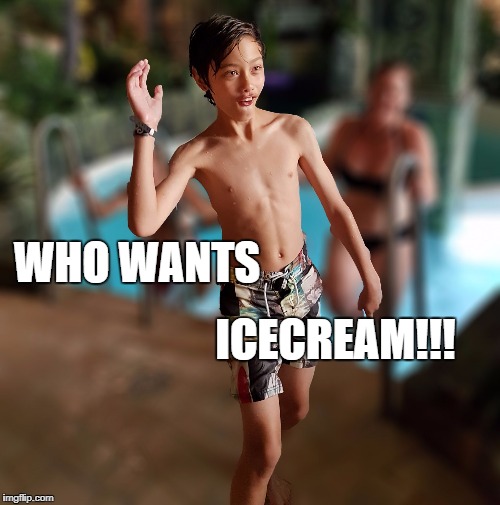 ICECREAM!!! WHO WANTS | image tagged in mr fuzzy - youtuber | made w/ Imgflip meme maker