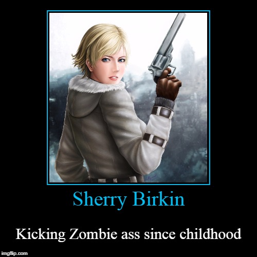 Sherry Birkin | image tagged in funny,demotivationals,sherry birkin,resident evil,umbrella,stars | made w/ Imgflip demotivational maker