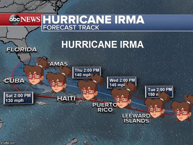 Hurricane Irma | image tagged in tmnt,hurricane | made w/ Imgflip meme maker