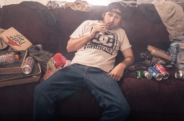 Stoner on couch Blank Meme Template