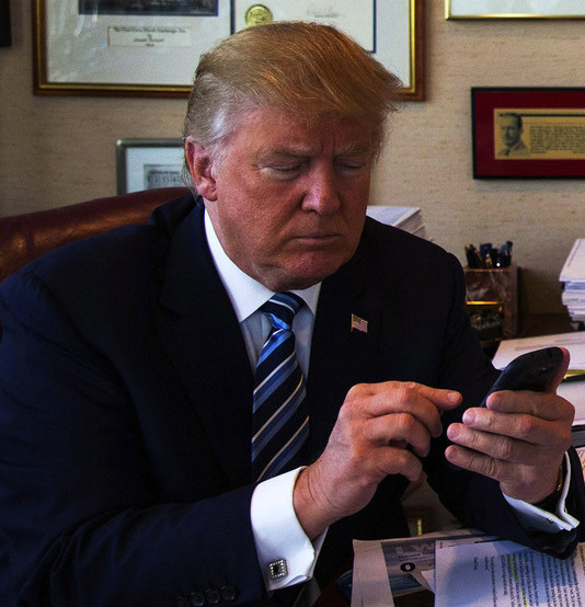 High Quality trump tweeting Blank Meme Template