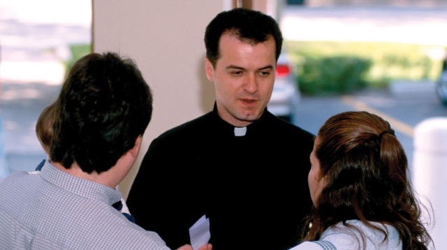 Priest asking a question Blank Meme Template