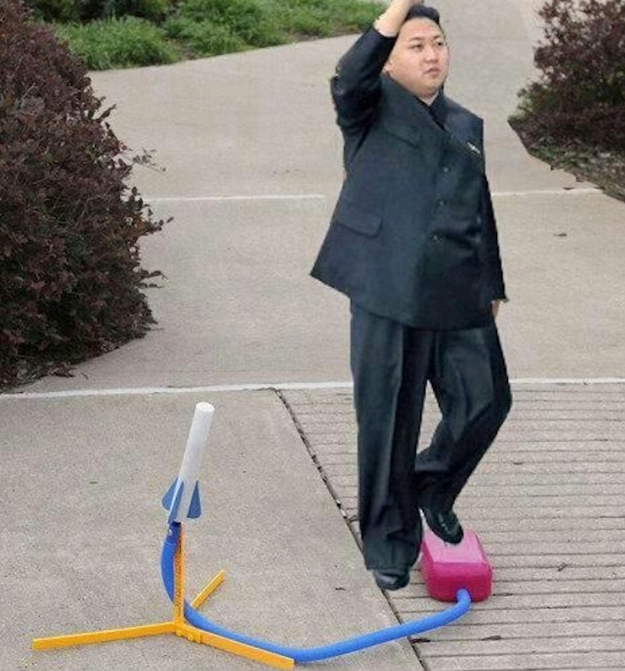 Kim Jong Un Nerf Missile Blank Meme Template