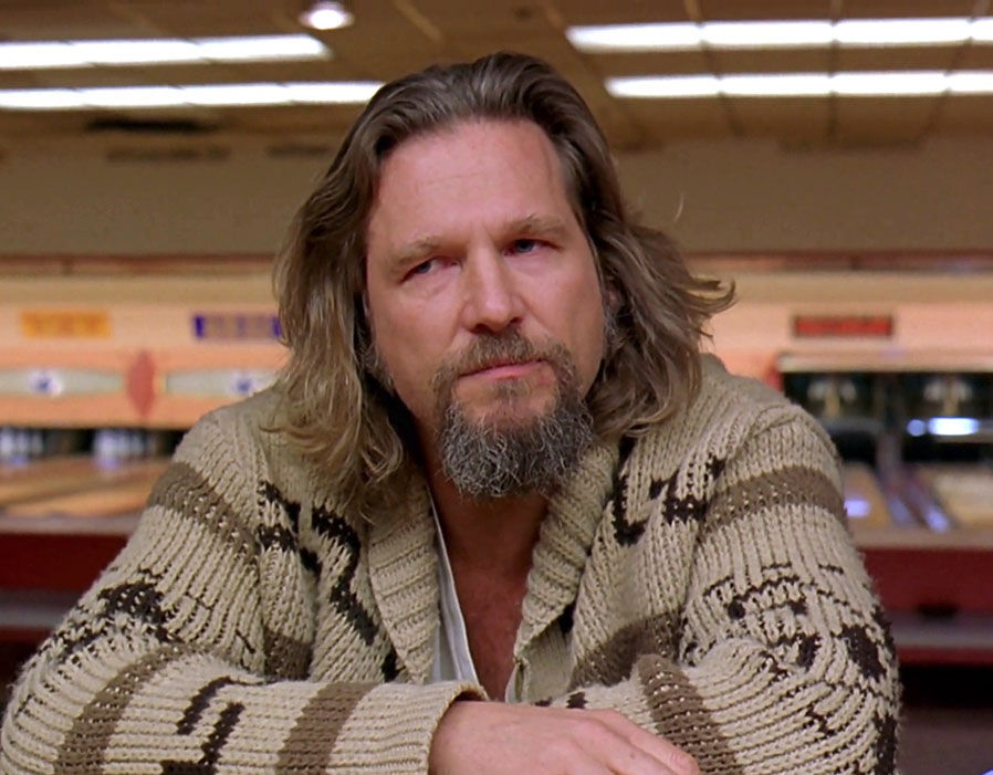 High Quality Jeff Bridges The Dude looking thoughtful Blank Meme Template