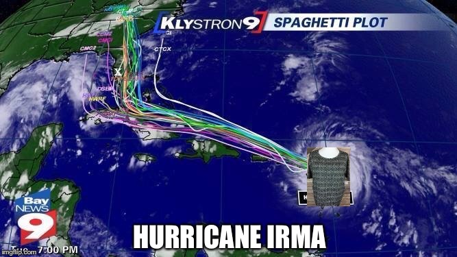 Lularoe Hurricane Irma | HURRICANE IRMA | image tagged in lularoe,hurricane irma,shirt | made w/ Imgflip meme maker
