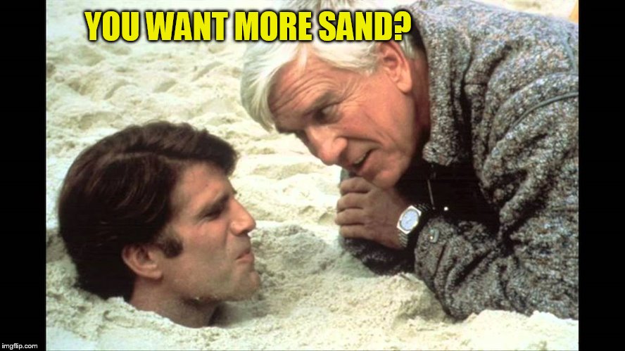 YOU WANT MORE SAND? | made w/ Imgflip meme maker