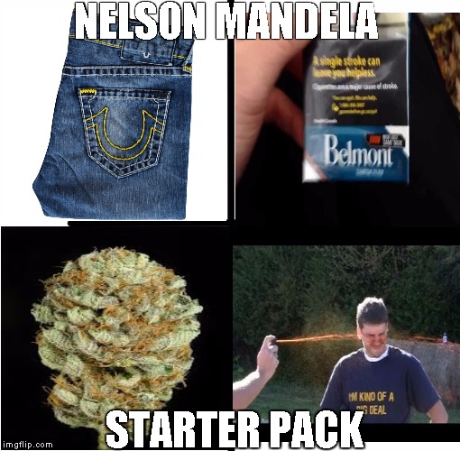 Blank Starter Pack | NELSON MANDELA; STARTER PACK | image tagged in x starter pack | made w/ Imgflip meme maker