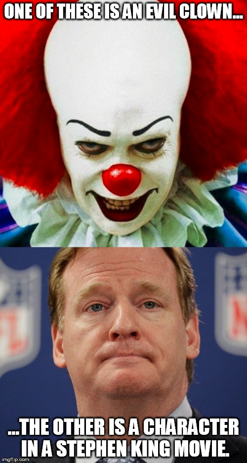 ONE OF THESE IS AN EVIL CLOWN... ...THE OTHER IS A CHARACTER IN A STEPHEN KING MOVIE. | made w/ Imgflip meme maker