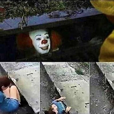 High Quality IT Clown Sewers Blank Meme Template