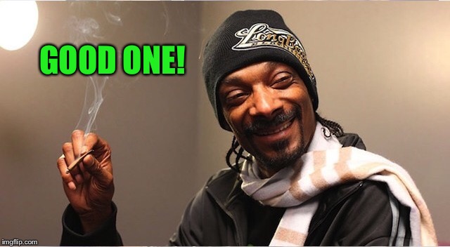 Snoop | GOOD ONE! | image tagged in snoop | made w/ Imgflip meme maker