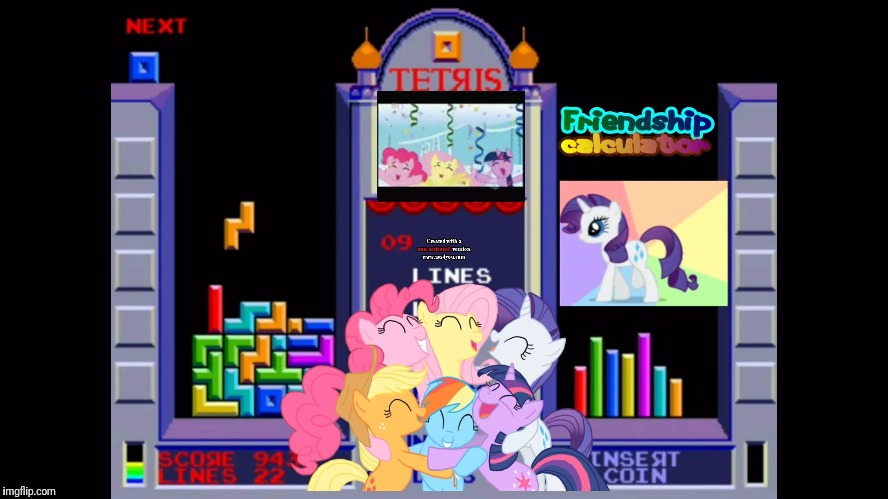 MLP Tetris | image tagged in memes,tetris,my little pony | made w/ Imgflip meme maker