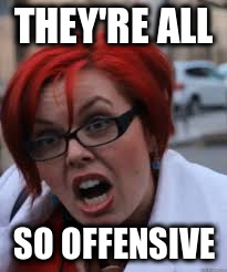 THEY'RE ALL SO OFFENSIVE | made w/ Imgflip meme maker