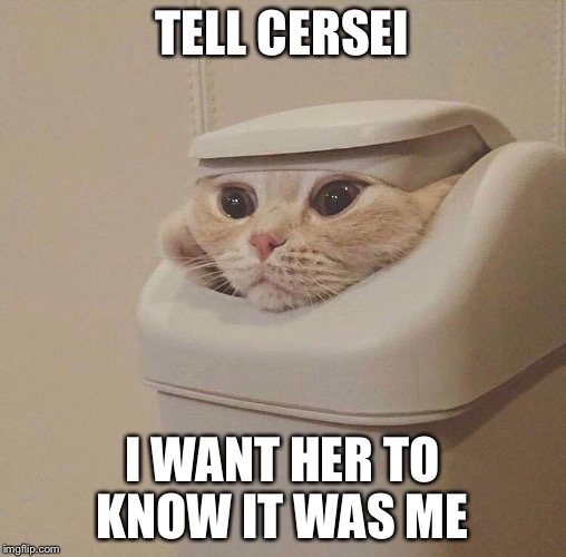 TELL CERSEI; I WANT HER TO KNOW IT WAS ME | image tagged in tell her | made w/ Imgflip meme maker