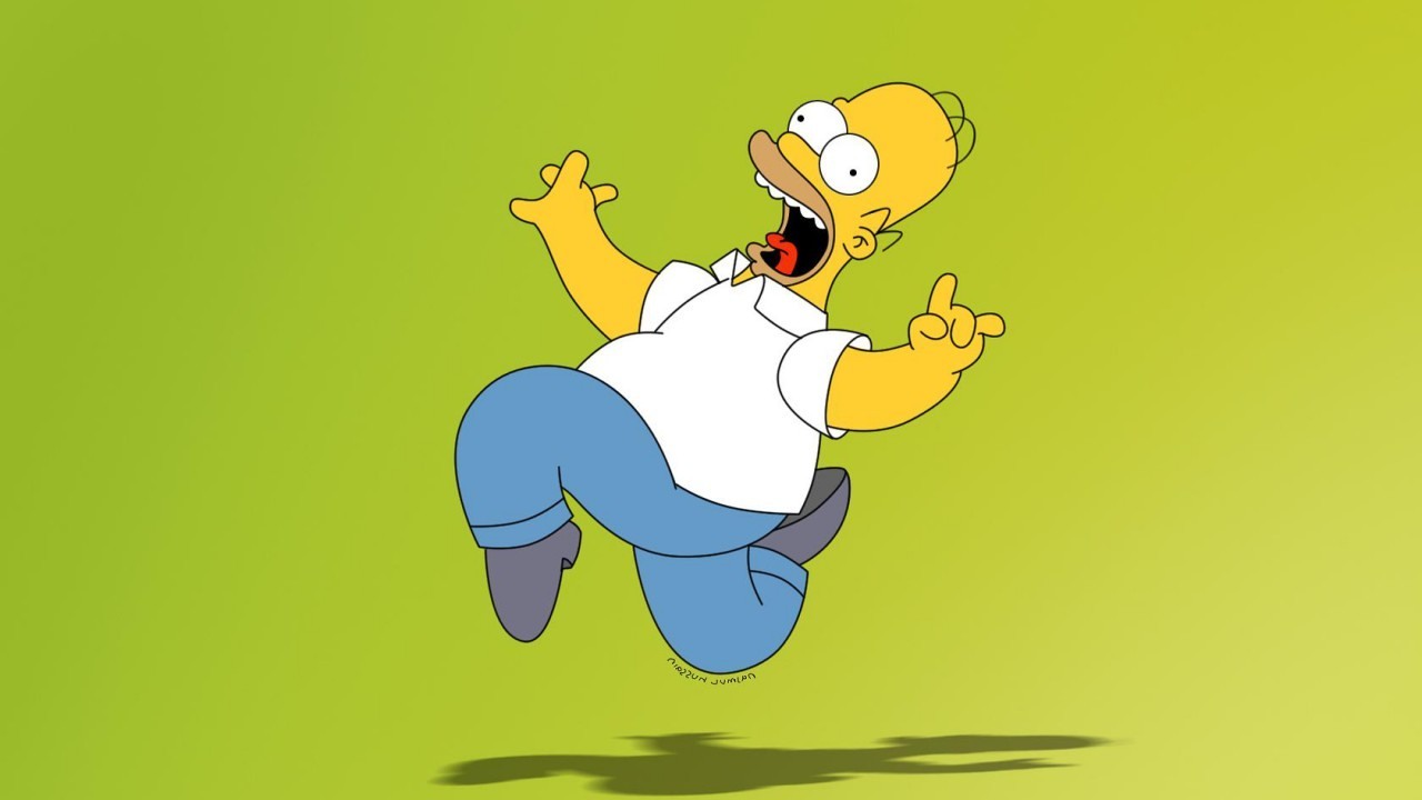 Homer Simpson Celebrate Blank Meme Template