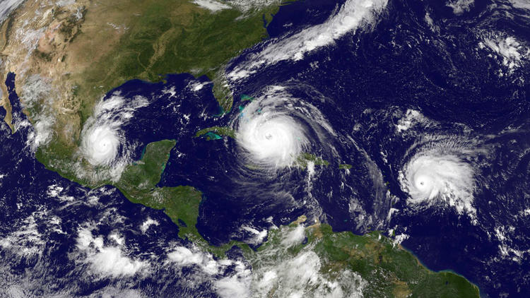 Hurricanes Irma, Jose, and Katia Blank Meme Template