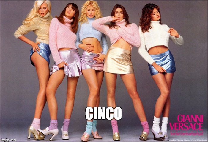 vervace bl4h | CINCO | image tagged in vervace bl4h | made w/ Imgflip meme maker