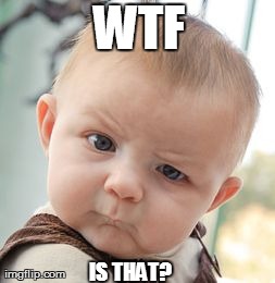 WTF IS THAT? | image tagged in memes,skeptical baby | made w/ Imgflip meme maker