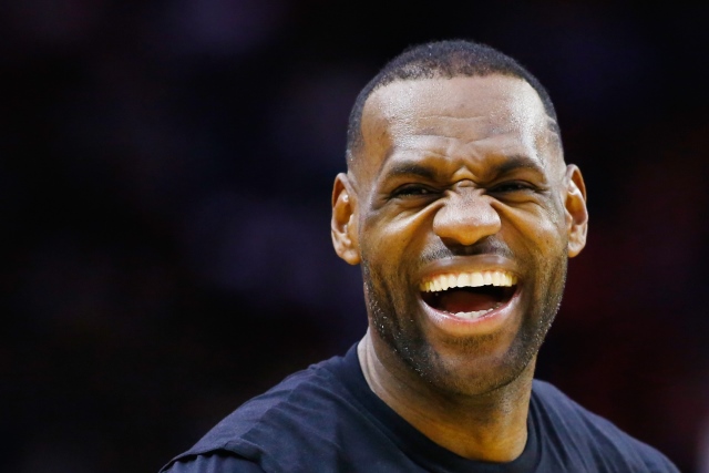 High Quality Lebron Laughing Blank Meme Template
