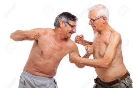 Old men fighting Blank Meme Template