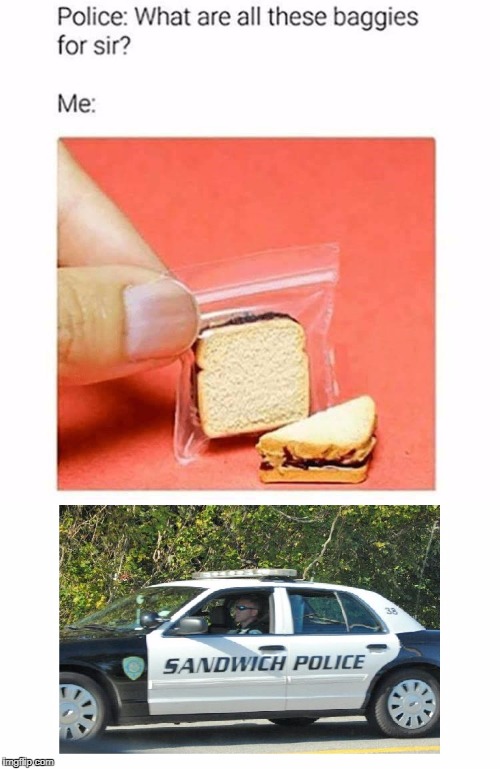 image tagged in sandwich police | made w/ Imgflip meme maker
