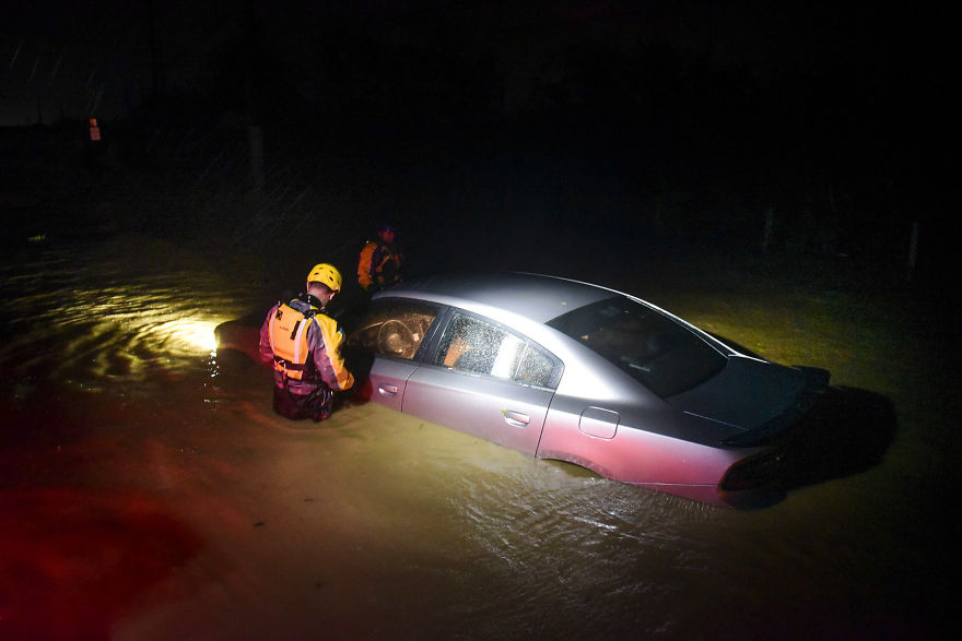 Flood car Blank Meme Template