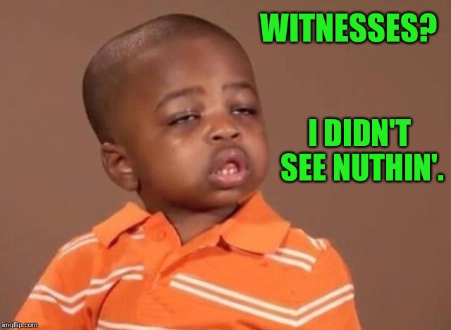 Stoner kid | WITNESSES? I DIDN'T SEE NUTHIN'. | image tagged in stoner kid | made w/ Imgflip meme maker